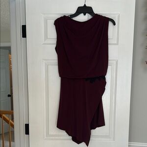 Elegant Burgundy Dress